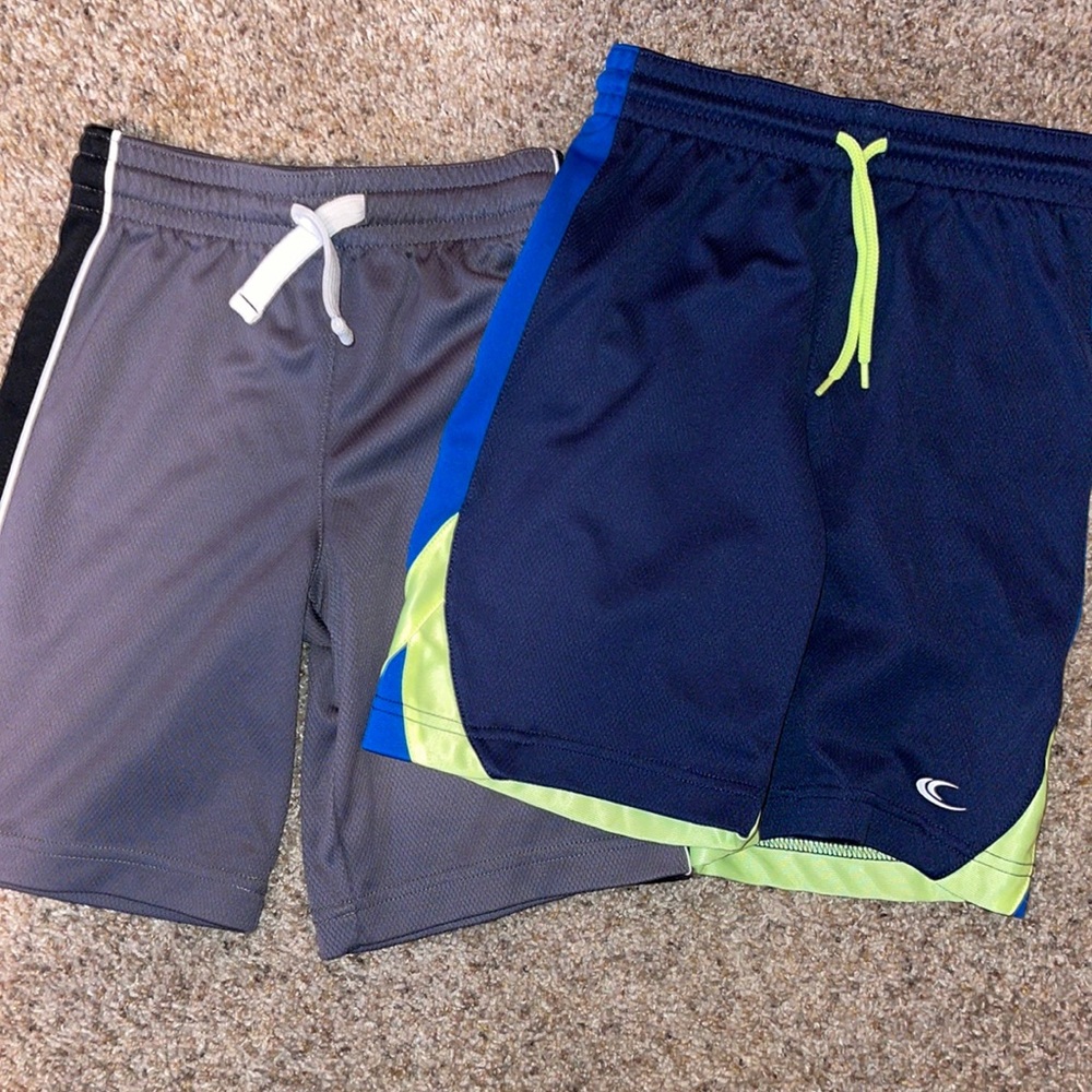 2 pairs of boys active shorts
